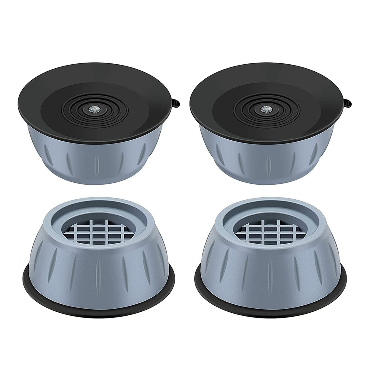 Anti Vibration Pads With Suction Cup Feet - Shock Absorbing Feet For Washing Machine & Appliances