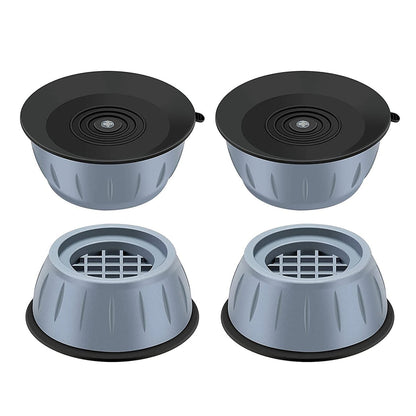Anti Vibration Pads With Suction Cup Feet - Shock Absorbing Feet For Washing Machine & Appliances