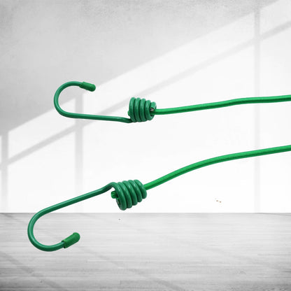 Elastic Cloth Drying Rope with 12 Metal Clips – Portable Clothes Line for Home & Travel